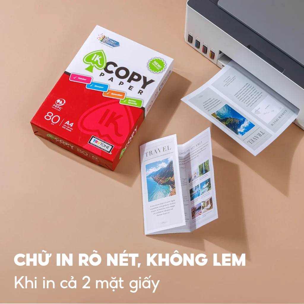 Giấy A4 IK Copy Paper 80gsm (500 tờ/ream) 4 Giấy A4