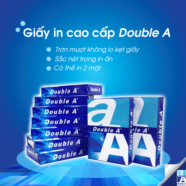 Hình ảnh mô tả 5 ream giấy A4 Double A